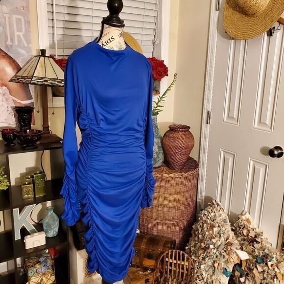 The Curve Los Angeles Rushed detail Bodycon Dress Sz 3XL - Picture 2 of 11